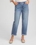 Chicos Dewdrop Boyfriend Cropped Jeans - OSLO INDIGO Chicos Dewdrop Boyfriend Cropped Jeans - OSLO INDIGO