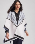 Chicos Woven Reversible Ruana - PASSPORT BLUE Chicos Woven Reversible Ruana - PASSPORT BLUE