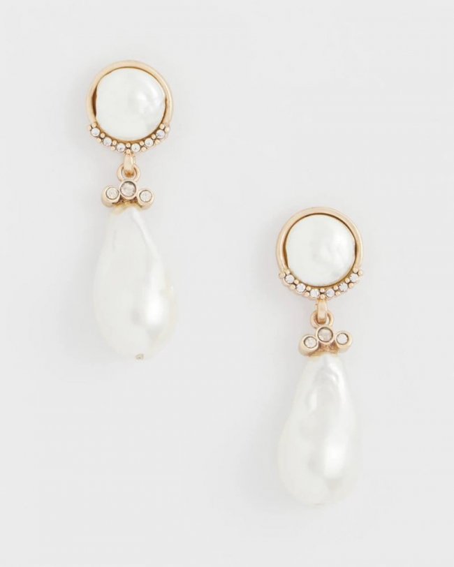 Chicos Faux Pearl Drop Earrings - NEUTRAL