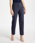 Chicos Emme Fly Front Straight Ankle Pants - INDIGO Chicos Emme Fly Front Straight Ankle Pants - INDIGO