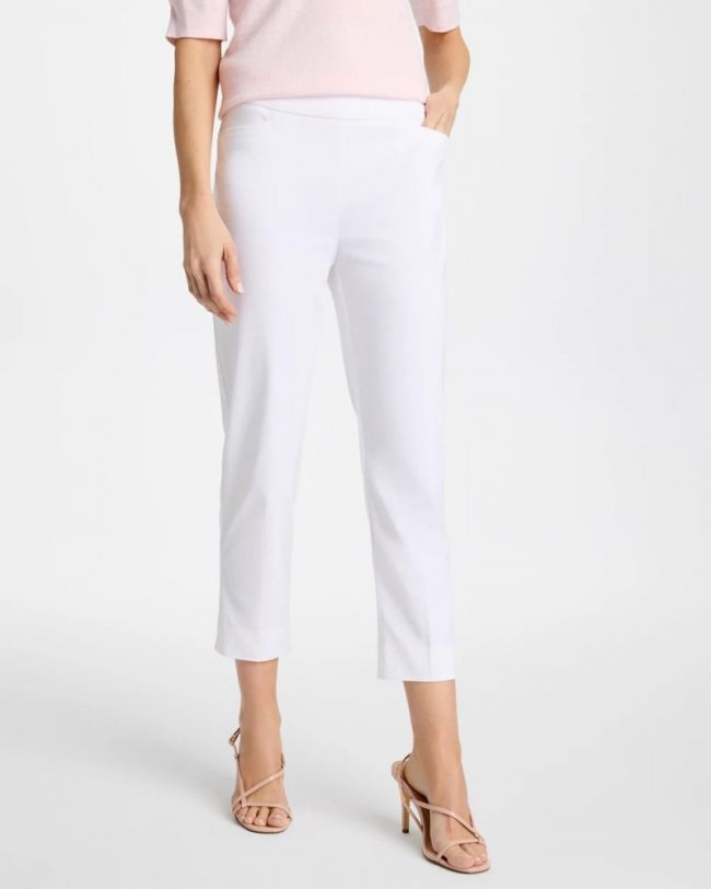 Chicos Brigitte™ Pull-On Cropped Pants - ALABASTER