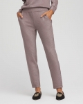Chicos Zenergy® Sparkle Tapered Ankle Pants - WALNUT