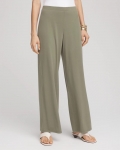 Chicos Travelers™ Knit Wide-Leg Pants - DUSTY OLIVE Chicos Travelers™ Knit Wide-Leg Pants - DUSTY OLIVE