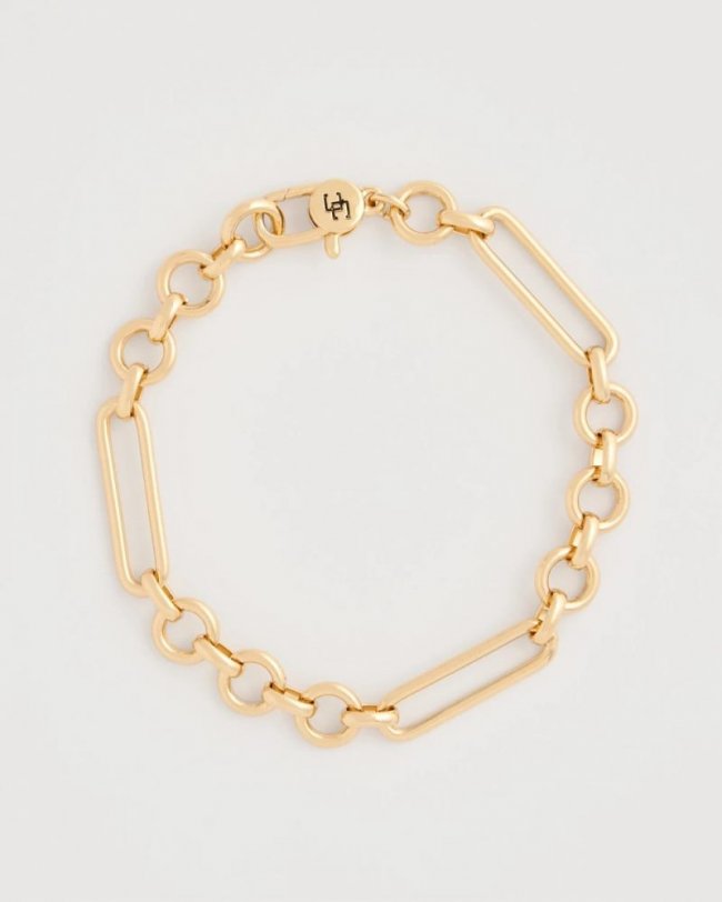 Chicos Shiny Goldtone Novelty Charm Bracelet - GOLD