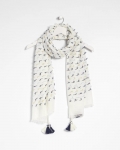 Chicos Fringe Oblong Scarf - MULTI