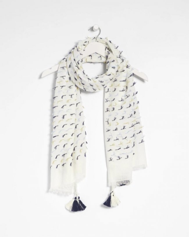 Chicos Fringe Oblong Scarf - MULTI Chicos Fringe Oblong Scarf - MULTI
