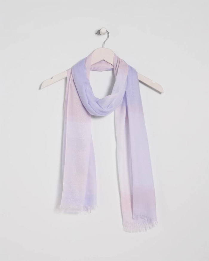 Chicos Cashmere Blend Oblong Scarf - LAVENDER