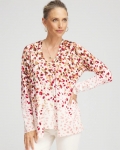 Chicos Ombré Printed V-Neck Cardigan - MULTI