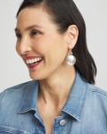Chicos Tayla Drop Silver Earrings - SILVER