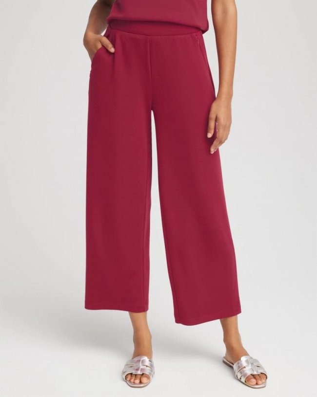 Chicos Zenergy® Cropped Pants - RUSSET RED