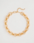 Chicos Mariner Goldtone Link Necklace - GOLD