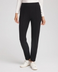 Chicos Zenergy® Pintuck Ankle Pants - BLACK