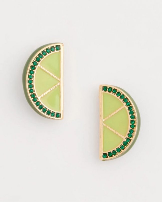 Chicos Luxurious Lime Stud Earrings - GREEN Chicos Luxurious Lime Stud Earrings - GREEN