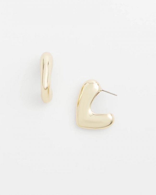 Chicos No Droop® Gold Tone Mini Hoops - GOLD