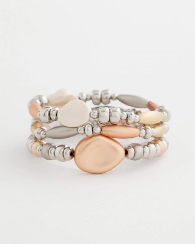 Chicos Mixed Metal Stretch Set of Three - MIXED METALS Chicos Mixed Metal Stretch Set of Three - MIXED METALS