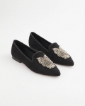 Chicos Black Microsuede Loafers - BLACK Chicos Black Microsuede Loafers - BLACK