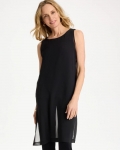 Chicos Travelers™ Layered Chiffon Tunic - TRAVELERS BLACK Chicos Travelers™ Layered Chiffon Tunic - TRAVELERS BLACK