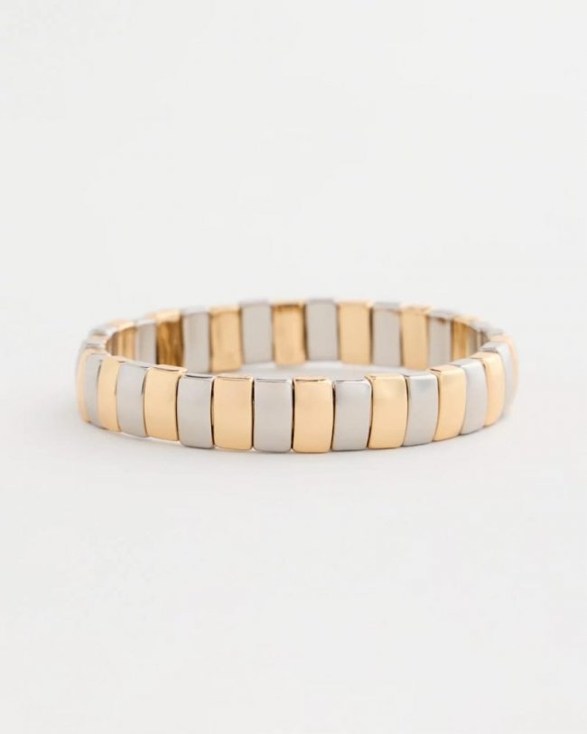 Chicos Mixed Metal Watch Band - MIXED METALS