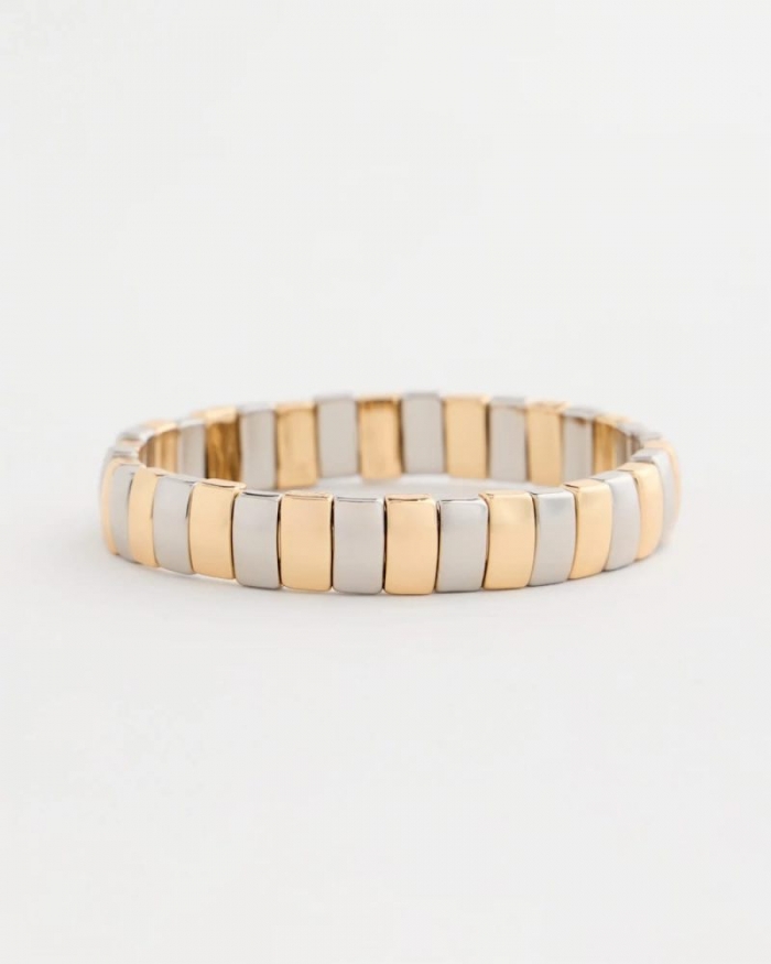 Chicos Mixed Metal Watch Band - MIXED METALS