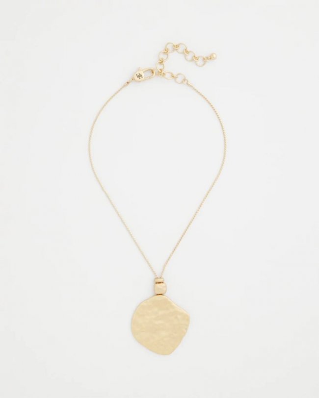 Chicos Short Gold Pendant - GOLD