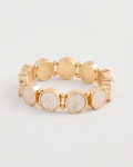 Chicos Pearlescent Goldtone Stretch Bracelet - GOLD Chicos Pearlescent Goldtone Stretch Bracelet - GOLD