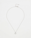 Chicos Silver Pearl Single Strand Necklace - SILVER