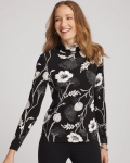 Chicos Touch of Cool™ Mockneck Layering Tee - BLACK Chicos Touch of Cool™ Mockneck Layering Tee - BLACK