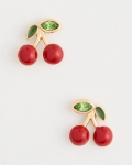 Chicos Red Cherry Stud Earrings - RED Chicos Red Cherry Stud Earrings - RED