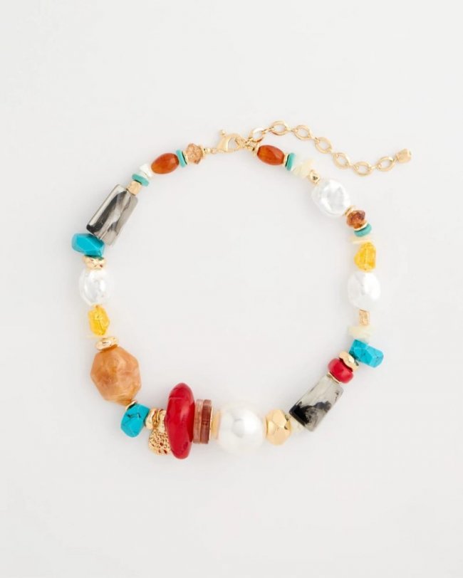 Chicos Chico's Originals Short Beaded Necklace - MULTI
