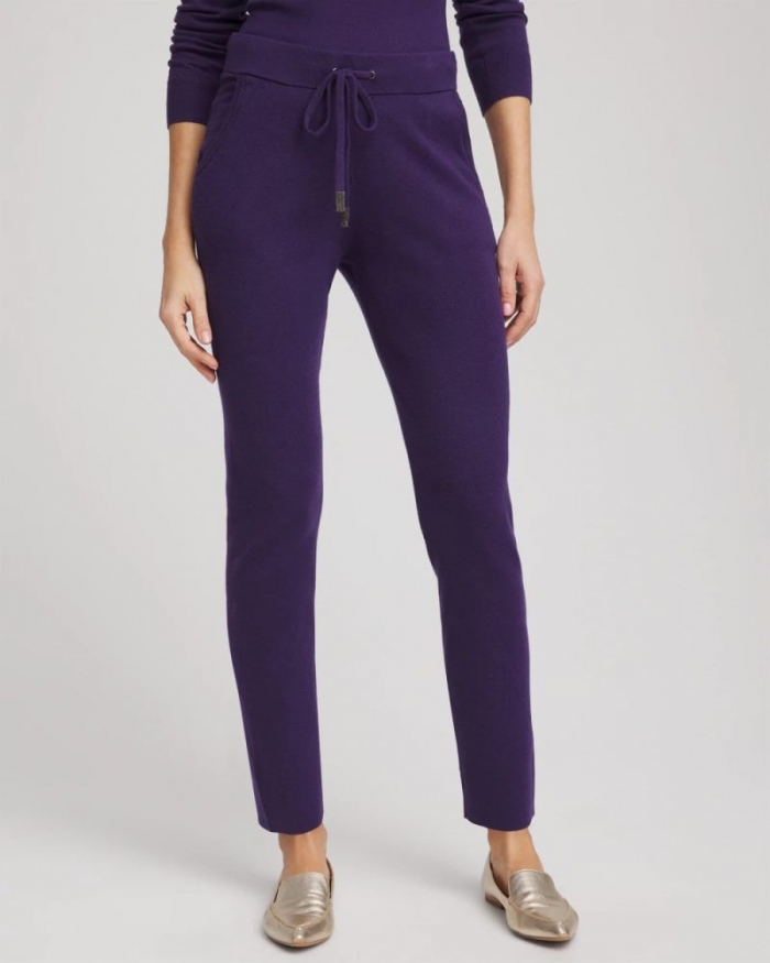 Chicos Zenergy® Luxe Tapered Ankle Pants - PURPLE ELIXIR