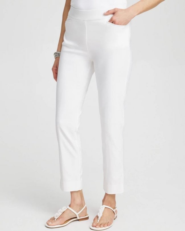 Chicos Brigitte™ Slim Ankle Pants - ALABASTER