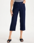 Chicos Linen Fly Front Pants - PASSPORT BLUE Chicos Linen Fly Front Pants - PASSPORT BLUE