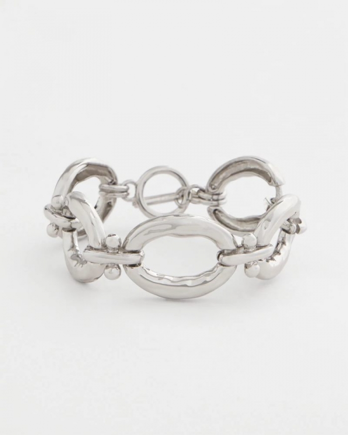 Chicos Open Link Toggle Bracelet - SILVER