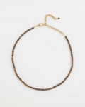 Chicos Genuine Tiger's Eye Stone Necklace - NEUTRAL Chicos Genuine Tiger's Eye Stone Necklace - NEUTRAL