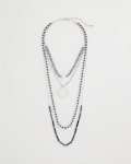 Chicos Siren Pendant Layered Necklace - BLUE Chicos Siren Pendant Layered Necklace - BLUE