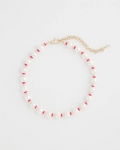 Chicos Short Pearl Pink Necklace - PINK Chicos Short Pearl Pink Necklace - PINK