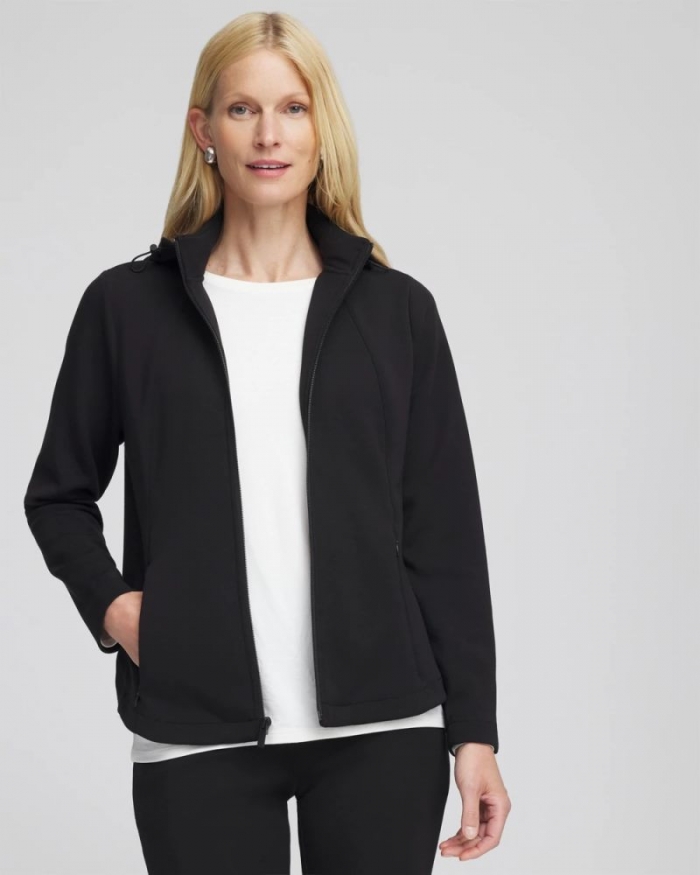Chicos Zenergy® Convertible Jacket - BLACK