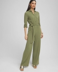 Chicos Belted Jersey Maxi Jumpsuit - RUSTIC OLIVE Chicos Belted Jersey Maxi Jumpsuit - RUSTIC OLIVE
