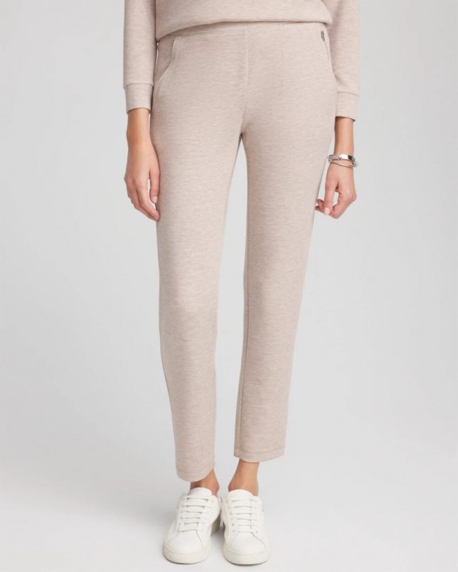 Chicos Zenergy® Heathered Ankle Pants - ZEN HELIUM HEATHER