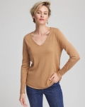 Chicos Ella V-Neck Pullover Sweater - CARAMEL APPLE Chicos Ella V-Neck Pullover Sweater - CARAMEL APPLE