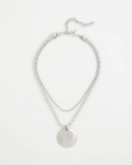 Chicos Short Silver Ball Chain Pendant - SILVER