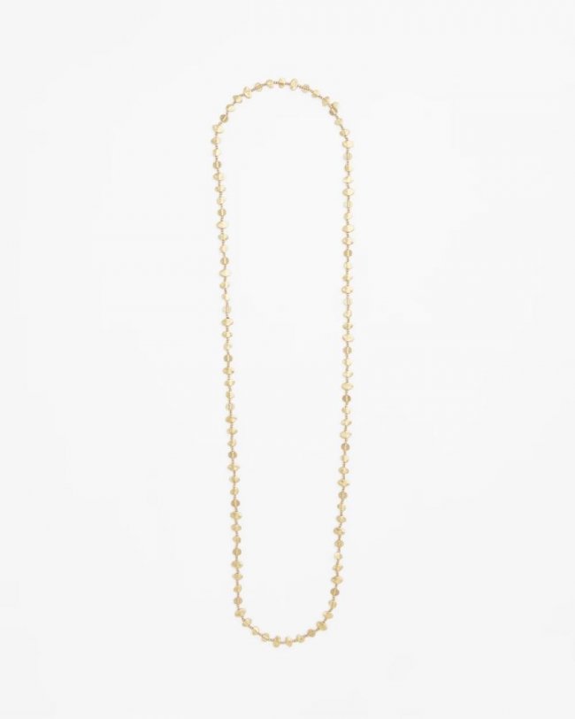 Chicos Gold Nugget Single Strand Necklace - GOLD