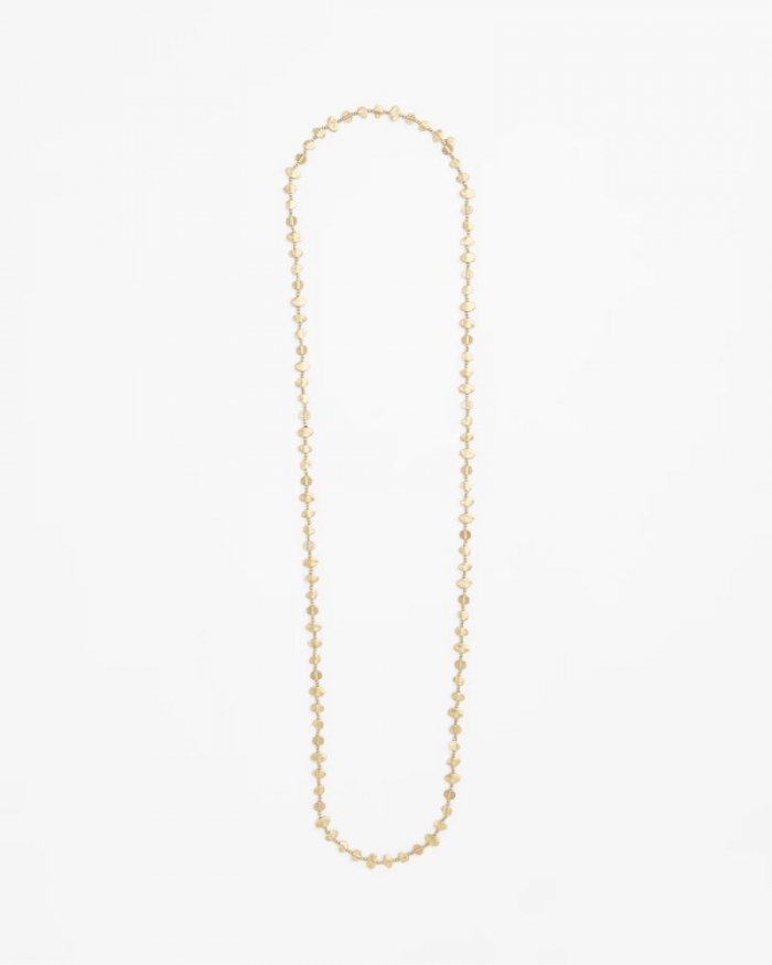 Chicos Gold Nugget Single Strand Necklace - GOLD