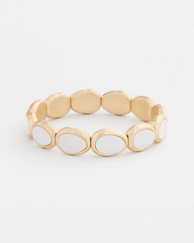 Chicos Pearlescence Stretch Bracelet - PEARL