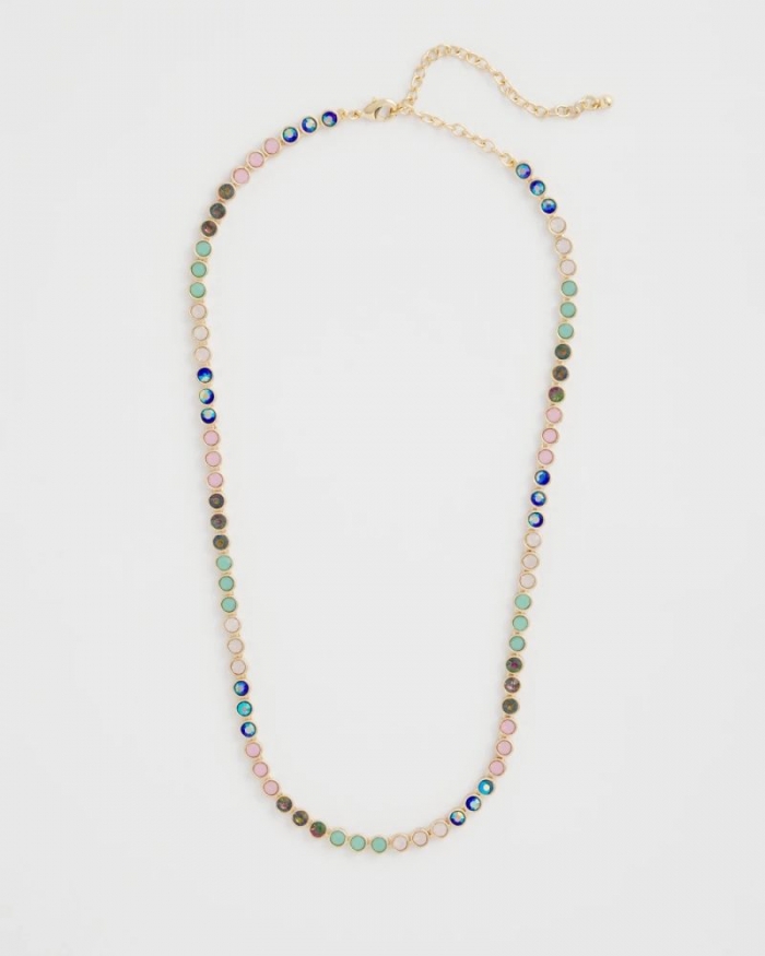 Chicos Tennis Necklace - MULTI