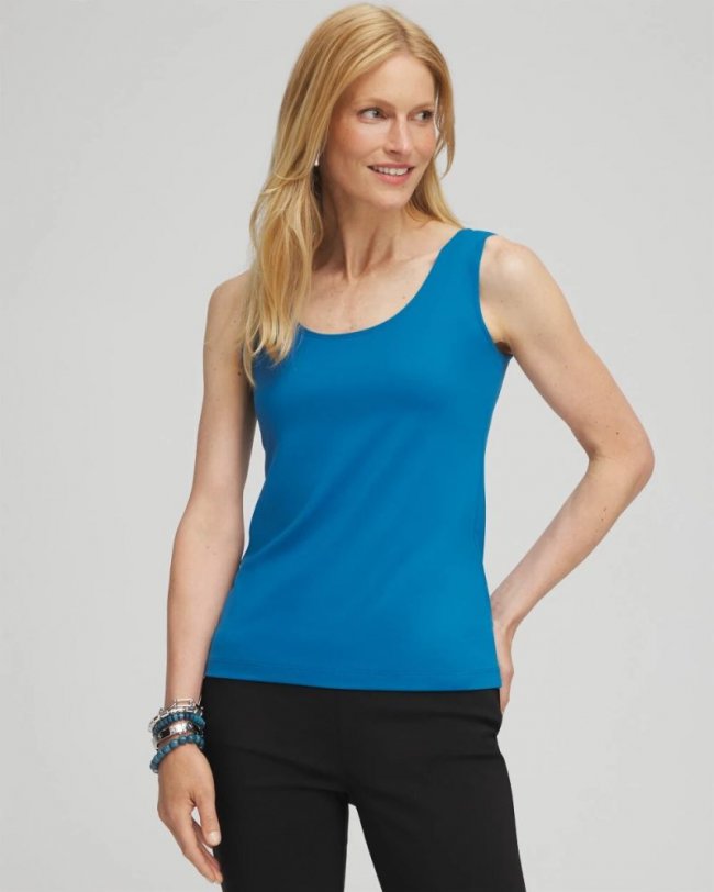 Chicos Microfiber Tank - SCANDI BLUE Chicos Microfiber Tank - SCANDI BLUE