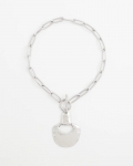 Chicos Silvertone Toggle Pendant Necklace - SILVER Chicos Silvertone Toggle Pendant Necklace - SILVER