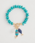 Chicos Turquoise Stone Toggle Charm Bracelet - TURQUOISE Chicos Turquoise Stone Toggle Charm Bracelet - TURQUOISE