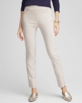 Chicos Brigitte™ Pull-On Slim Rivet Ankle Pants - SMOKEY TAUPE