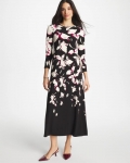 Chicos Column Knit Maxi Dress - BLACK